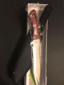 Knive 15.5 BK/RD Pkkwd Skinner,SH