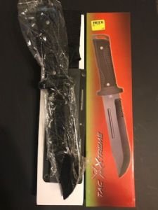 Knive  12 OVAL Blk/Rubr Hndl, SH